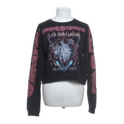 Collegetröja (Svart, Lila) från Meme Bomull, Polyester