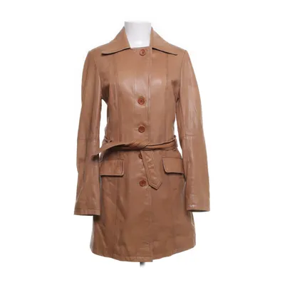 Läderkappa (Brun) från Prato Skinn, Polyester