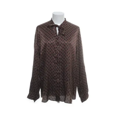 Knytblus (Brun, Flerfärgad) från Stenströms Silke, Viskos