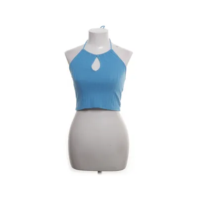 Halterneck top (Blå) fra Pull & Bear Bomuld, Elastan, Polyester