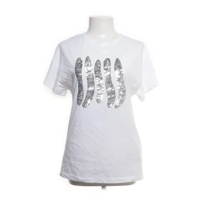 T-shirt (Wit) van Zara Basic Collection Katoen, Polyester