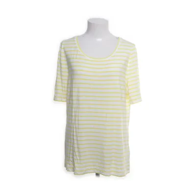 T-shirt (Wit, Geel) van Oui Elastaan, Viscose