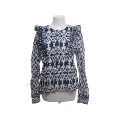 Blouse (White, Blue) from Sézane Cotton