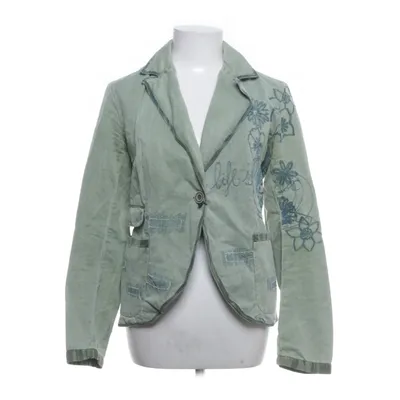 Kavaj (Grön) från Desigual Bomull, Linne