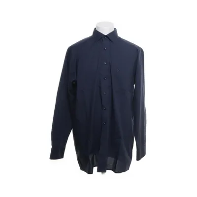 Shirt (Blauw) van Olymp Katoen