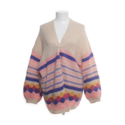 Cardigan (Beige, Multicolored) from Me369 Mohair, Nylon, Wool