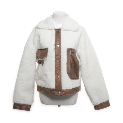 Shearlingjacka (Vit, Brun) från Topshop Polyester