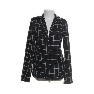 Kavaj (Svart, Vit) från VRS Woman Polyester, Viskos, Elastan