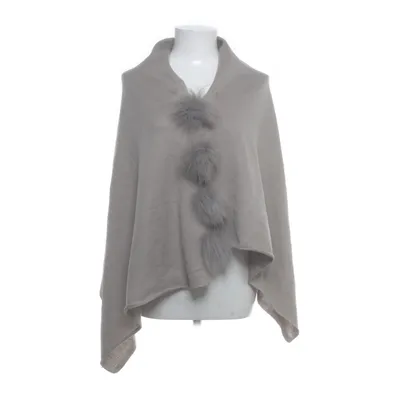 Poncho (Grå) från Frontrow Polyester, Päls, Ull