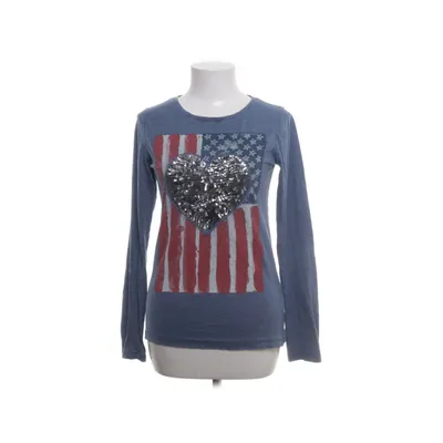 Lange mouwen shirt (Blauw, Meerkleurig) van Review Katoen, Polyester