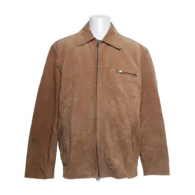 Leather jacket (Brown) from Sakl Leather, Polyester