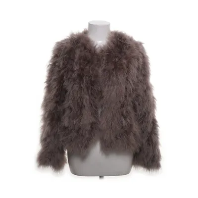 Pälsjacka (Brun, Lila) från Yu & Me Strutsfjädrar
