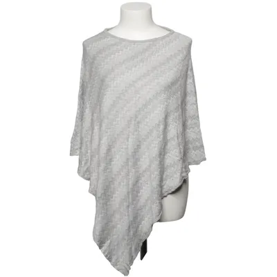 Poncho (Gray) from MyWear Woman Metallic fiber, Viscose