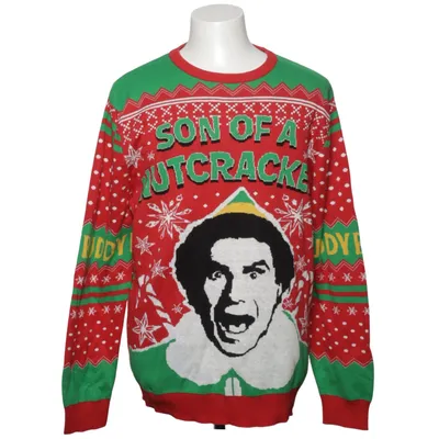 Christmas sweater (Red, Green, White) from Elf Cotton, Polyester