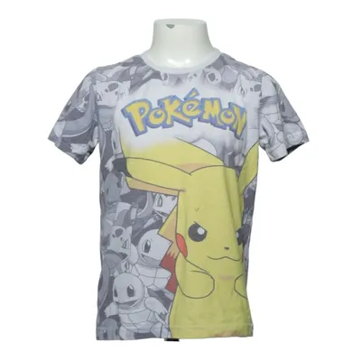 T-shirt (Grå, Gul, Flerfärgad) från Pokémon Bomull, Polyester