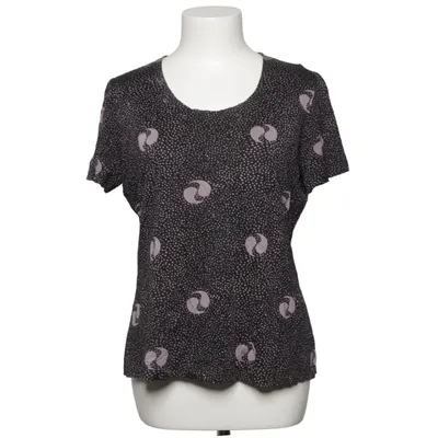 T-shirt (Svart, Beige) från Vamlingbolaget Bomull, Viskos