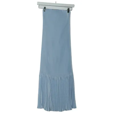 Maxi nederdel (Blå) fra Abercrombie & Fitch Polyester