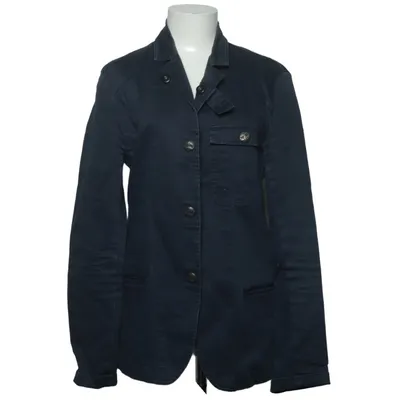 Blazer (Blue) from Denham Cotton, Elastane, Polyester, Viscose
