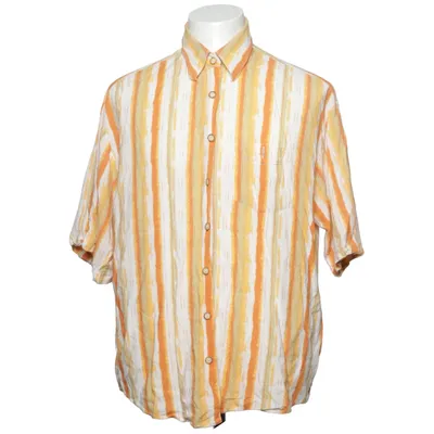 Kortærmet skjorte (Gul, Beige, Orange) fra Henry Morell