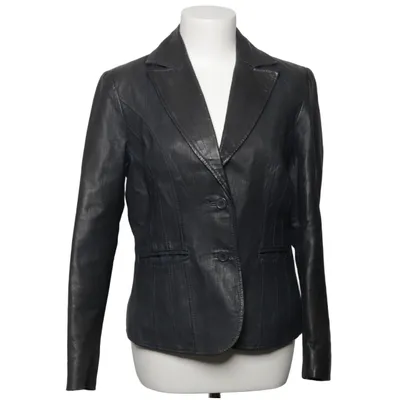 Læderblazer (Sort) fra Pardon Læder, Polyester