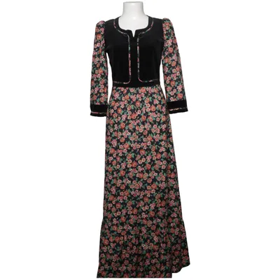 Maxikleid (Schwarz, Mehrfarbig) von Petri of Sweden Baumwolle
