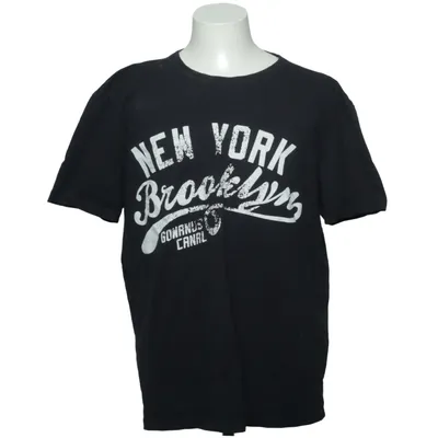 T-shirt (Zwart) van Walk Katoen