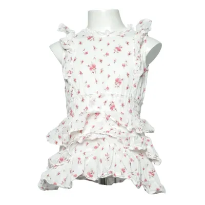 Robe (Blanc, Rose) de LoveShackFancy Coton