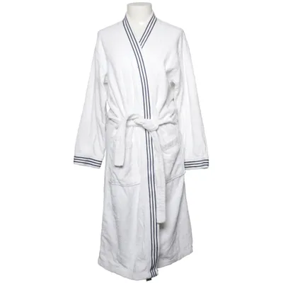 Bathrobe (White, Blue) from Crossbow Cotton
