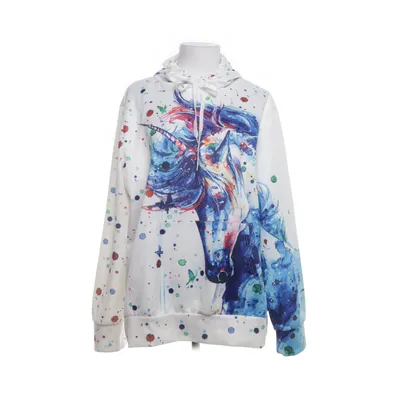 Huvtröja (Vit, Flerfärgad) från Fancyqube Elastan, Polyester
