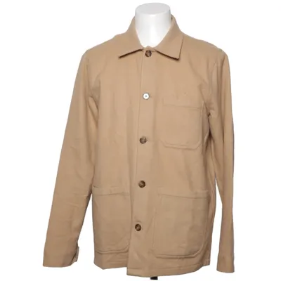 Skjortejakke (Beige) fra A Day's March Kashmir, Uld