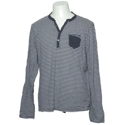 Henley shirt (Blue, White) from Devred Cotton