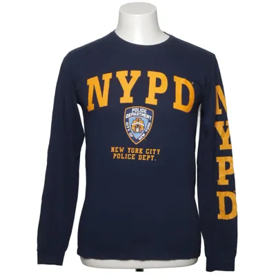 Langærmet t-shirt (Blå, Gul) fra NYPD