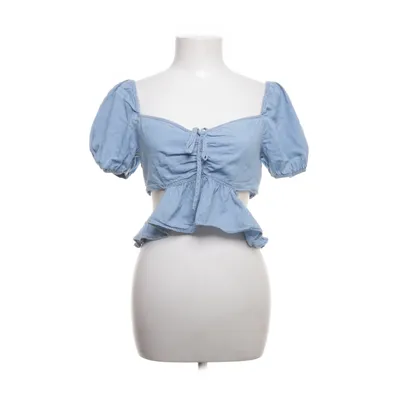 Crop top (Blue) from Stradivarius Cotton