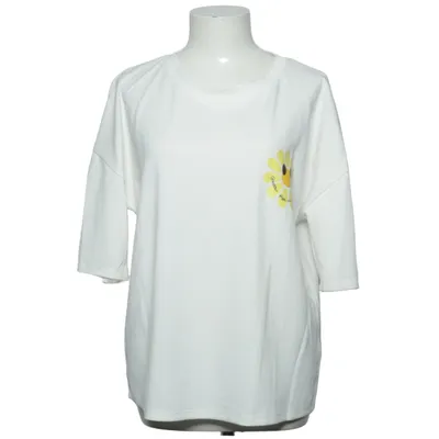 T-shirt (Wit, Geel) van New Collection Elastaan, Polyamide, Viscose