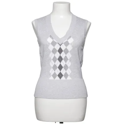 Pull sans manches (Gris, Blanc) de Oasis Coton