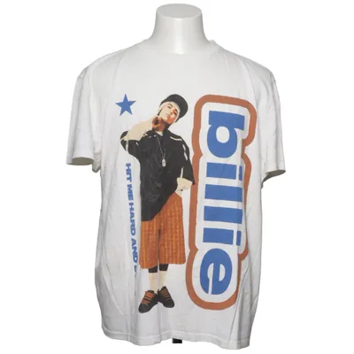 T-shirt (Wit, Blauw, Bruin) van Billie Eilish Gerecycled katoen