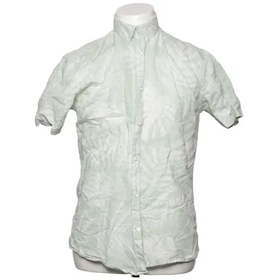 Short sleeve shirt (Green) from Lindbergh White Cotton, Linen