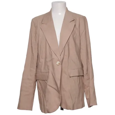 Blazer (Beige) de PBO Élasthane, Lin, Polyester, Viscose