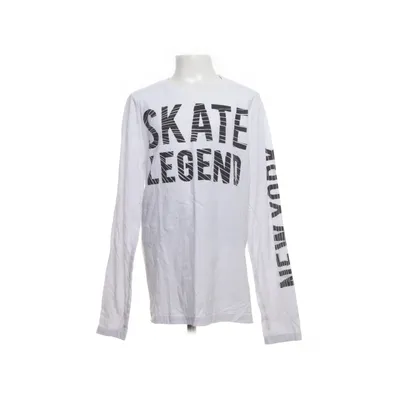 Long sleeve T-shirt (White) from Skate Nation Cotton