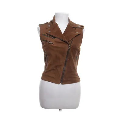 Gilet en cuir (Marron) de Culture Vintage Eureka Cuir, Viscose