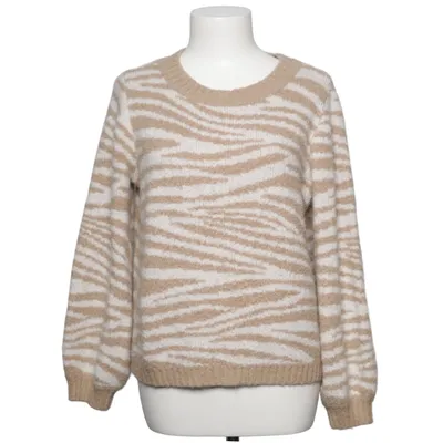 Strickpullover (Beige, Weiß) von Object Acryl, Elasthan, Polyamid