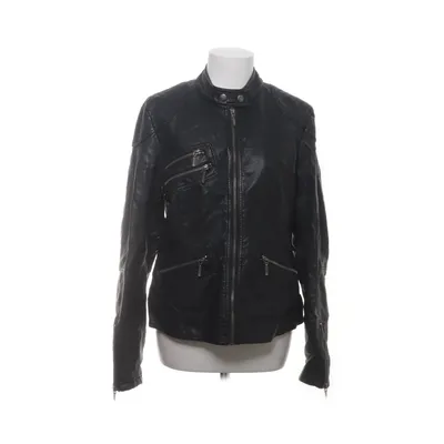 Läderjacka (Svart) från KappAhl Polyester, Polyuretan, Viskos