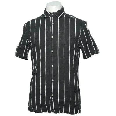 Short sleeve shirt (Black, White) from Zara