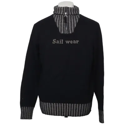 Sweater (Blue, Gray) from E.V.E Jeans Acrylic, Wool