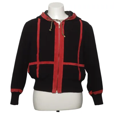 Veste en cuir (Noir, Rouge) de Fiona by Scanskin Cuir, Viscose