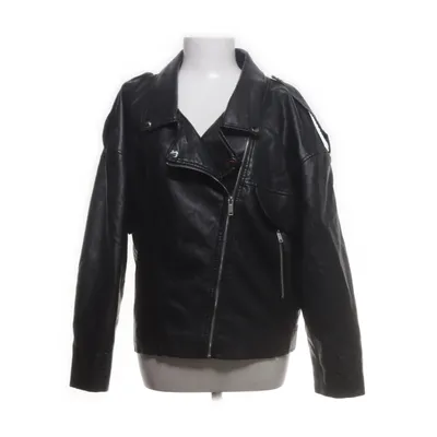 Biker jacket (Black) from Missguided Polyurethane, Polyester