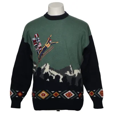 Sweater (Blue, Green, Multicolored) from Fila Wool