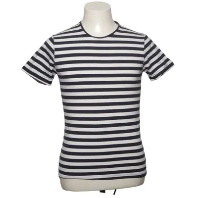 T-shirt (Blå, Hvid) fra Bläck Bomuld, Elastan