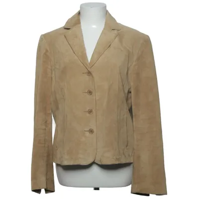 Läderkavaj (Beige) från Arma Acetat, Skinn