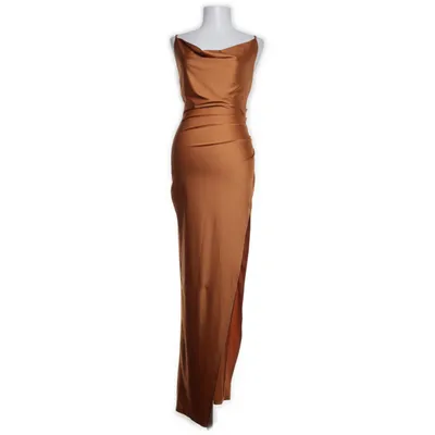 Aftonklänning (Orange) från Fashion Nova Elastan, Polyester